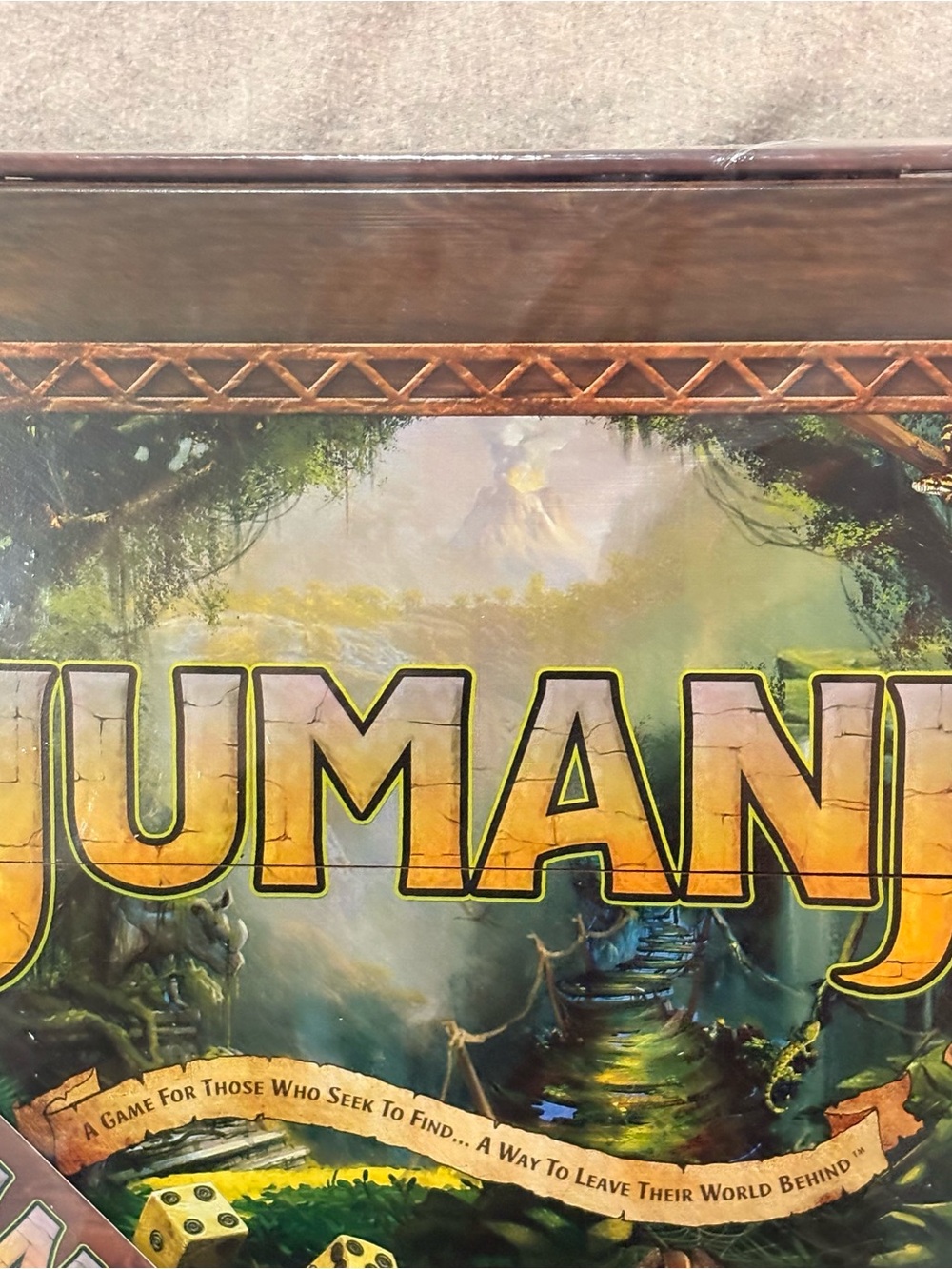 Jumanji Classic Board Game - Brown Edition. New. In wrapper. In Wooden Box - Picture 6 of 11